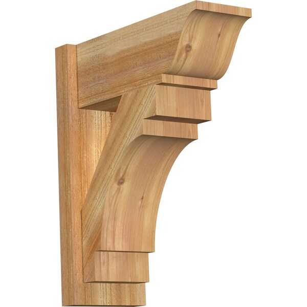 Ekena Millwork Merced Rough Sawn Traditional Outlooker, Western Red Cedar, 8"W x 20"D x 24"H OUT08X20X24MRC01RWR - main